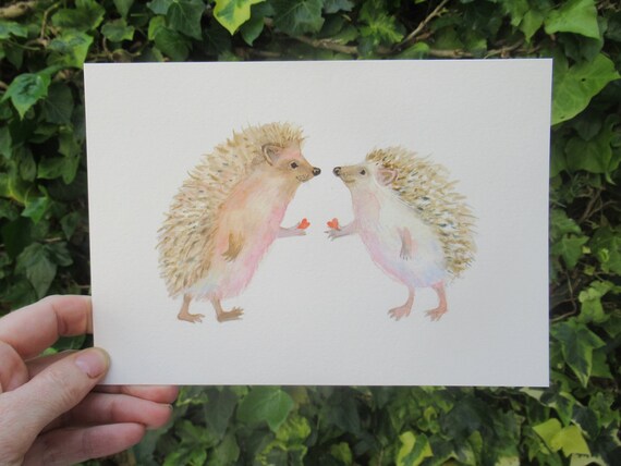 A gorgeous gift for a loved one By Laura Robertson Llama Love A5 Signed Giclee print for llama and alpaca lovers everywhere