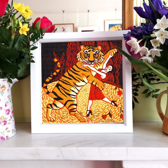 A gorgeous gift for a loved one By Laura Robertson Llama Love A5 Signed Giclee print for llama and alpaca lovers everywhere
