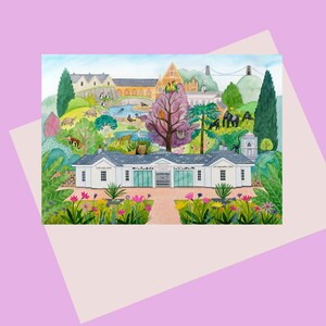 Carte de voeux du zoo de Bristol, une belle carte de format A6 rendant hommage à ce zoo emblématique