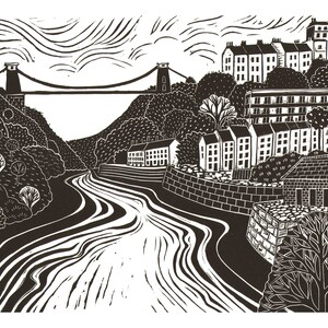 Clifton Suspension Bridge- Bristol A6 Greetings Card- for Bristol Lovers UK! Available Plastic ...