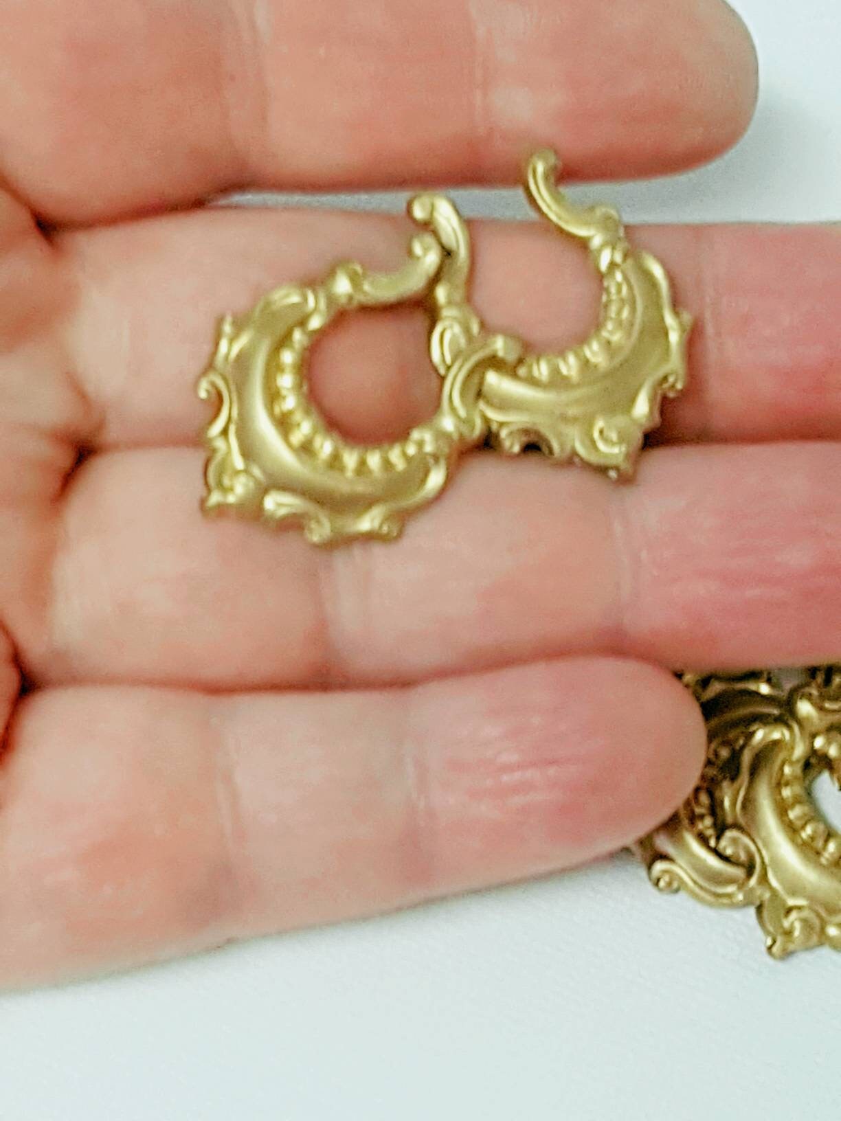 Brass Stampings Embellishments DIY Supplies Etsy