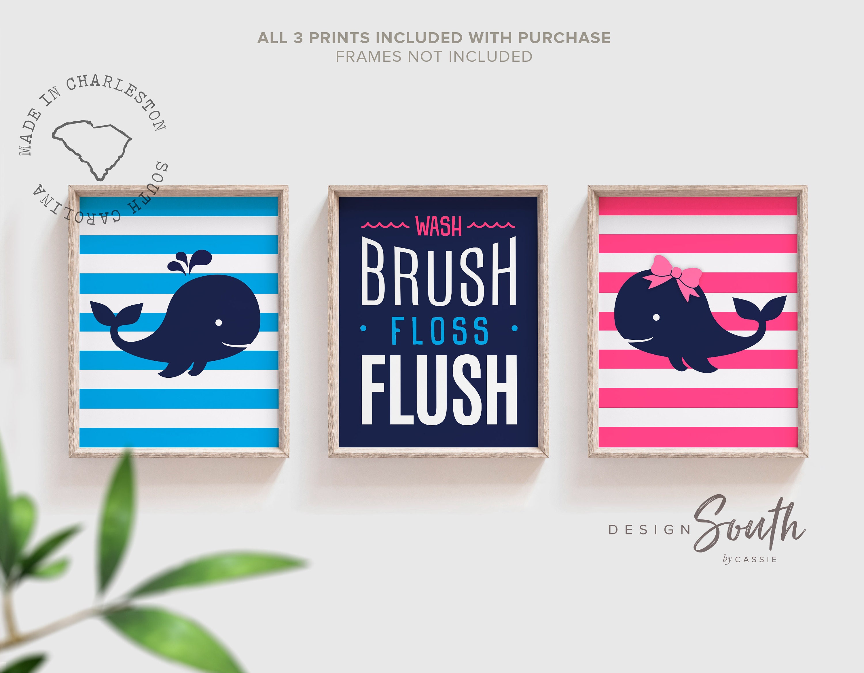 Whale bathroom decor kids whale bathroom twins whale Etsy