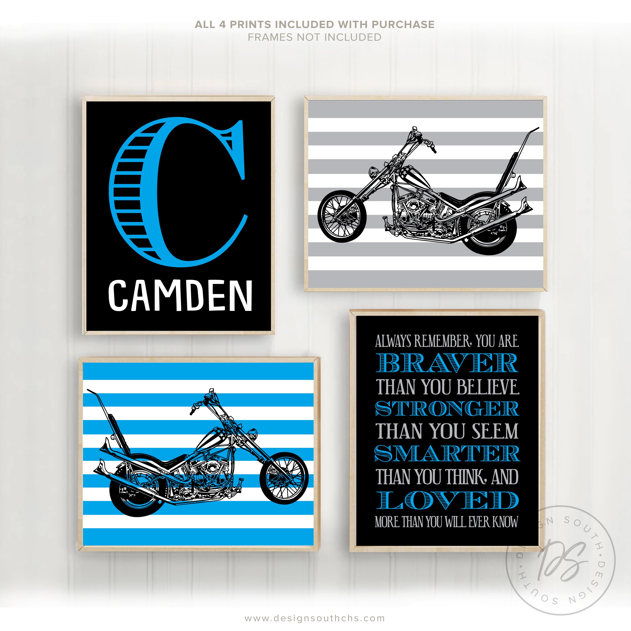 Captain America Chopper Motorcycle Nursery Boys Bedroom