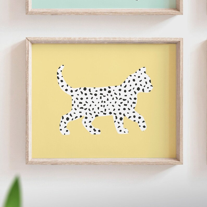 Kitten Art Kitten Wall Decor Kitty Cat Girl Bedroom Cat Etsy