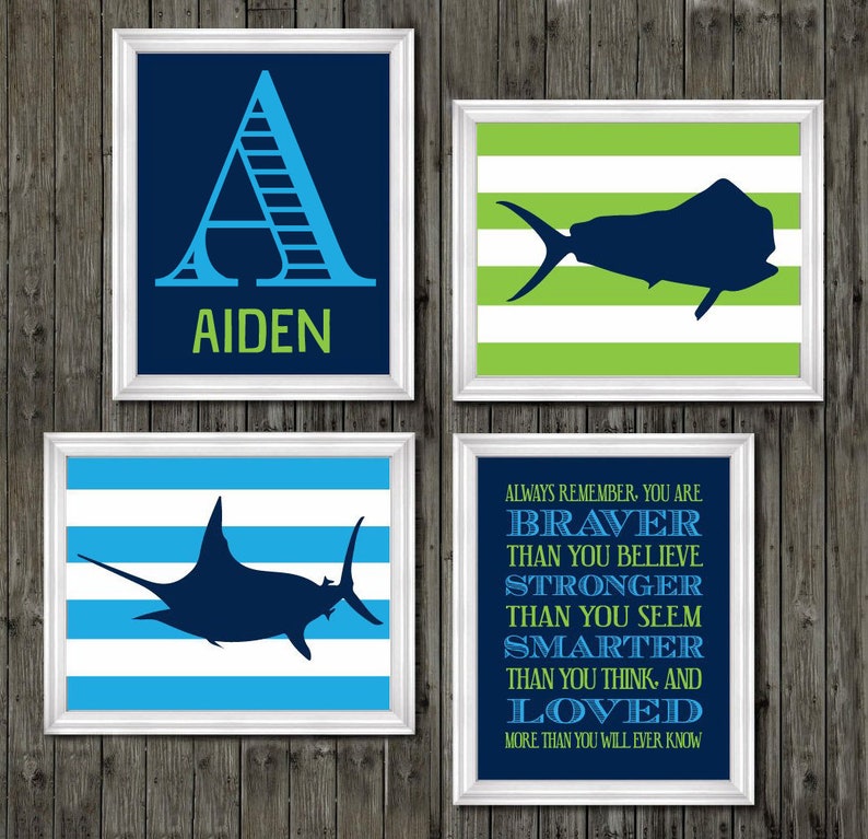 Offshore Fishing Offshore Fish Boys Saltwater Fish Wall Art Etsy