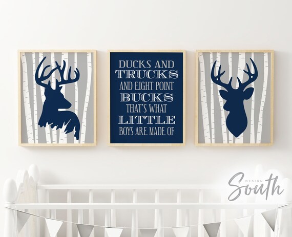 deer nursery decor boy