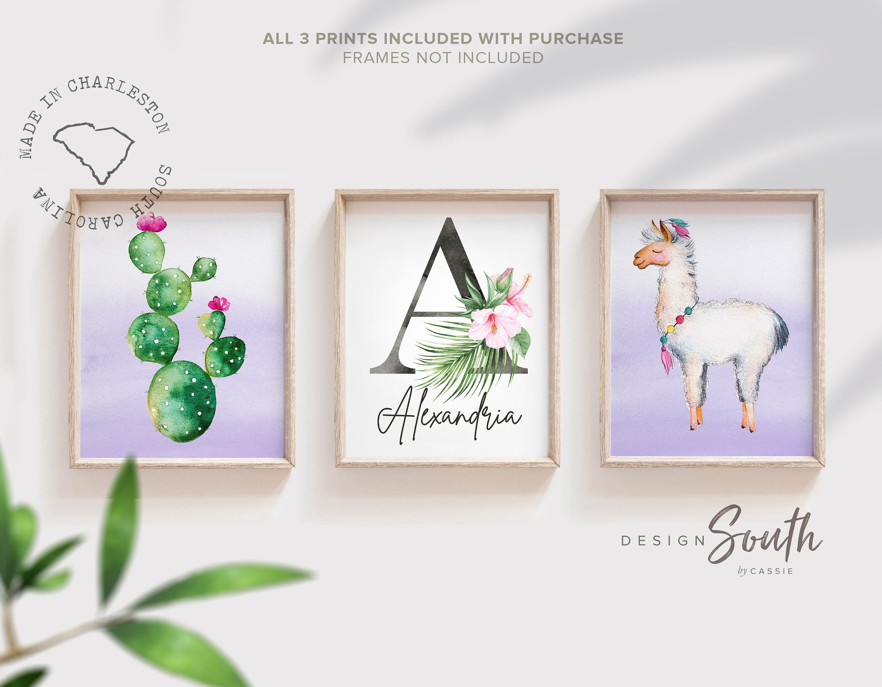 llama nursery wall decor