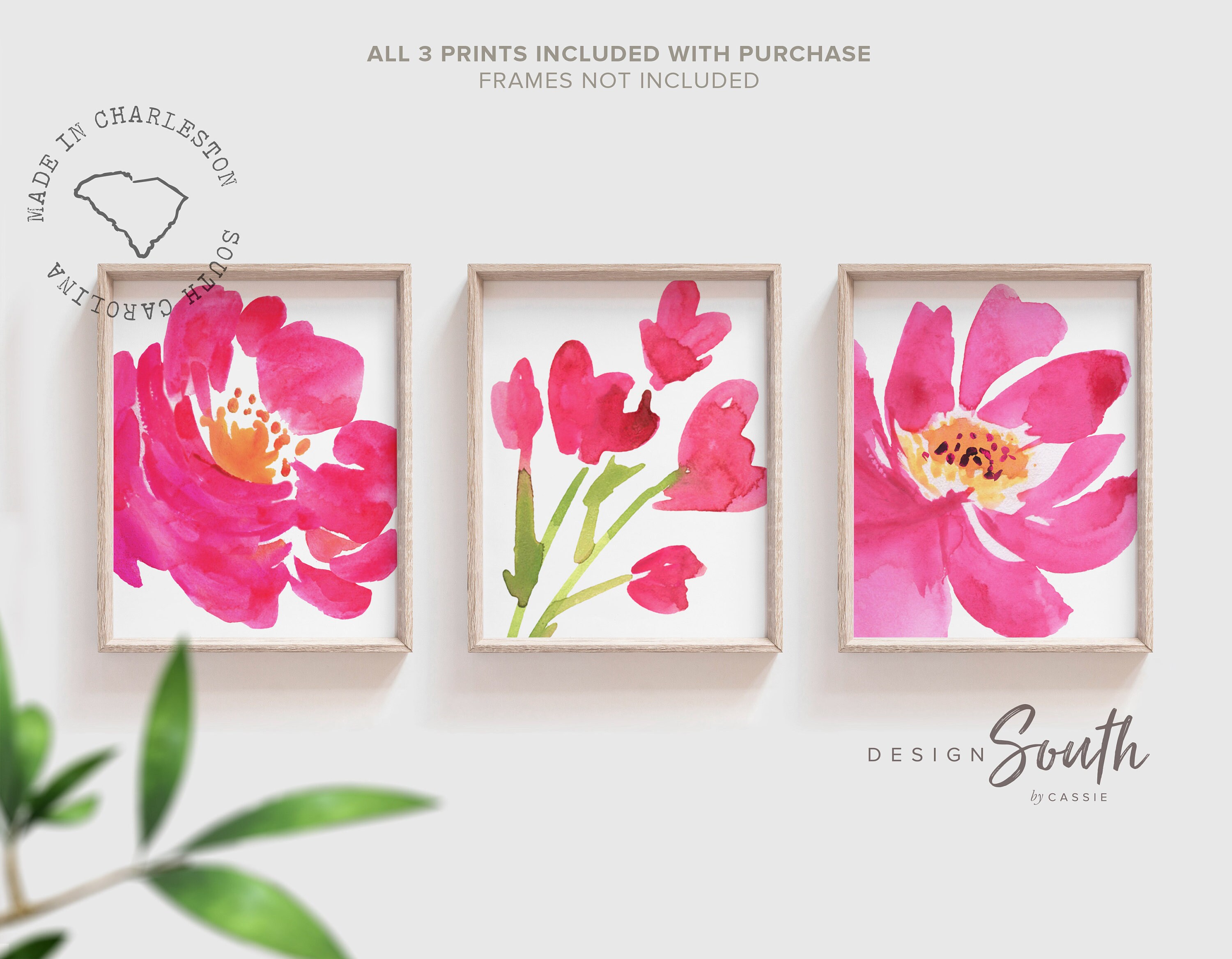 Wall Hangings Home & Living Floral Bathroom Wall Decor