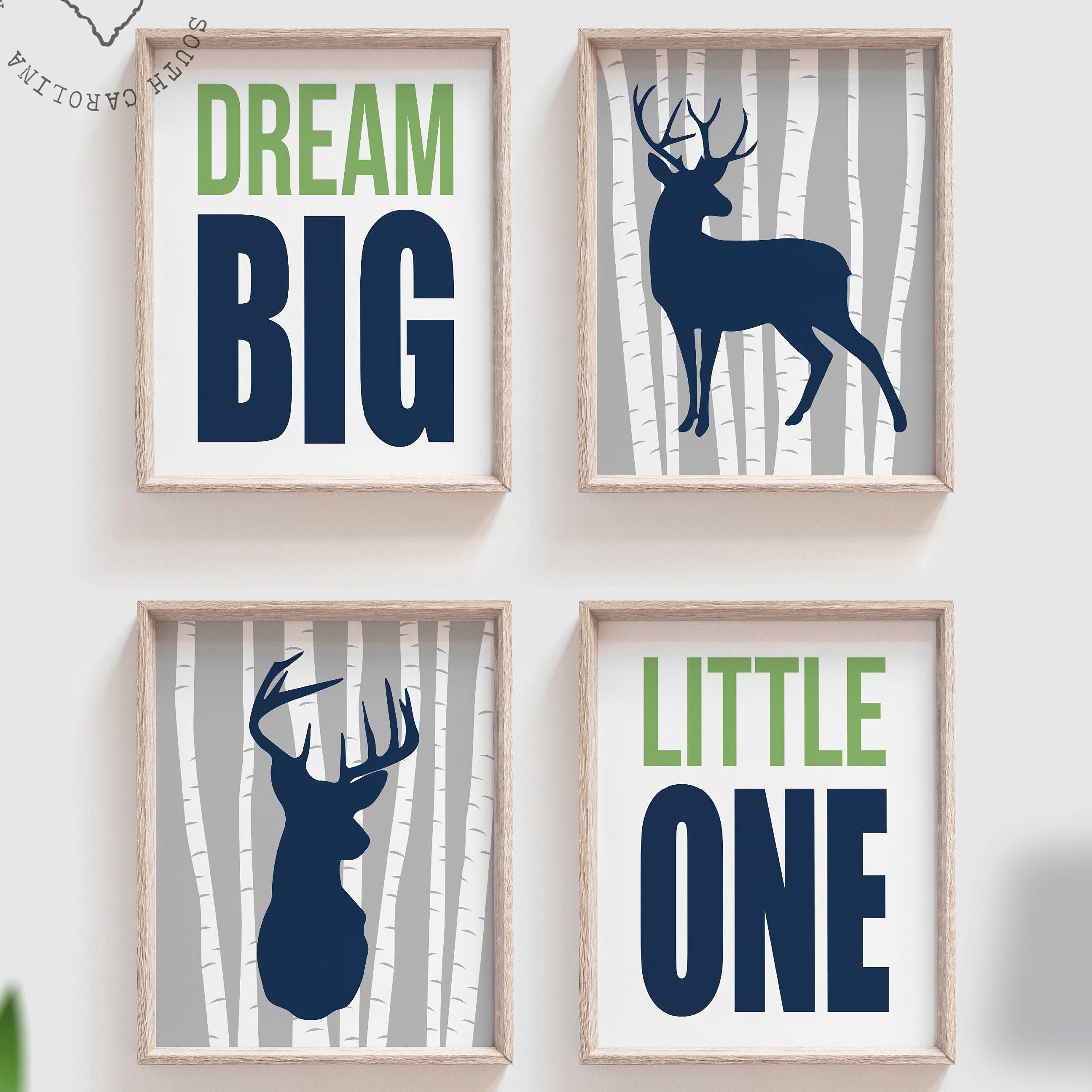 Deer Nursery Art Deer Nursery Decor Deer Bedroom Decor Etsy