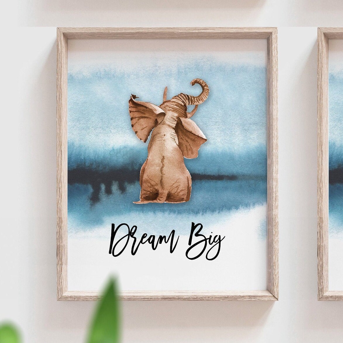 Kids bedroom prints, animal bedroom wall art, child blue bedroom wall