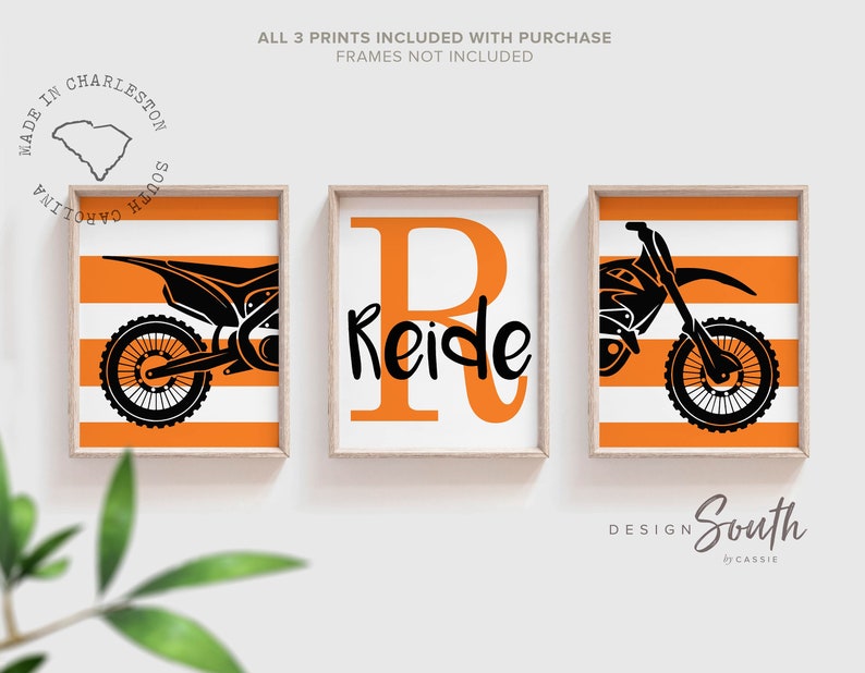 Dirt Bike Room Decorating Ideas Customized Name Motocross Etsy