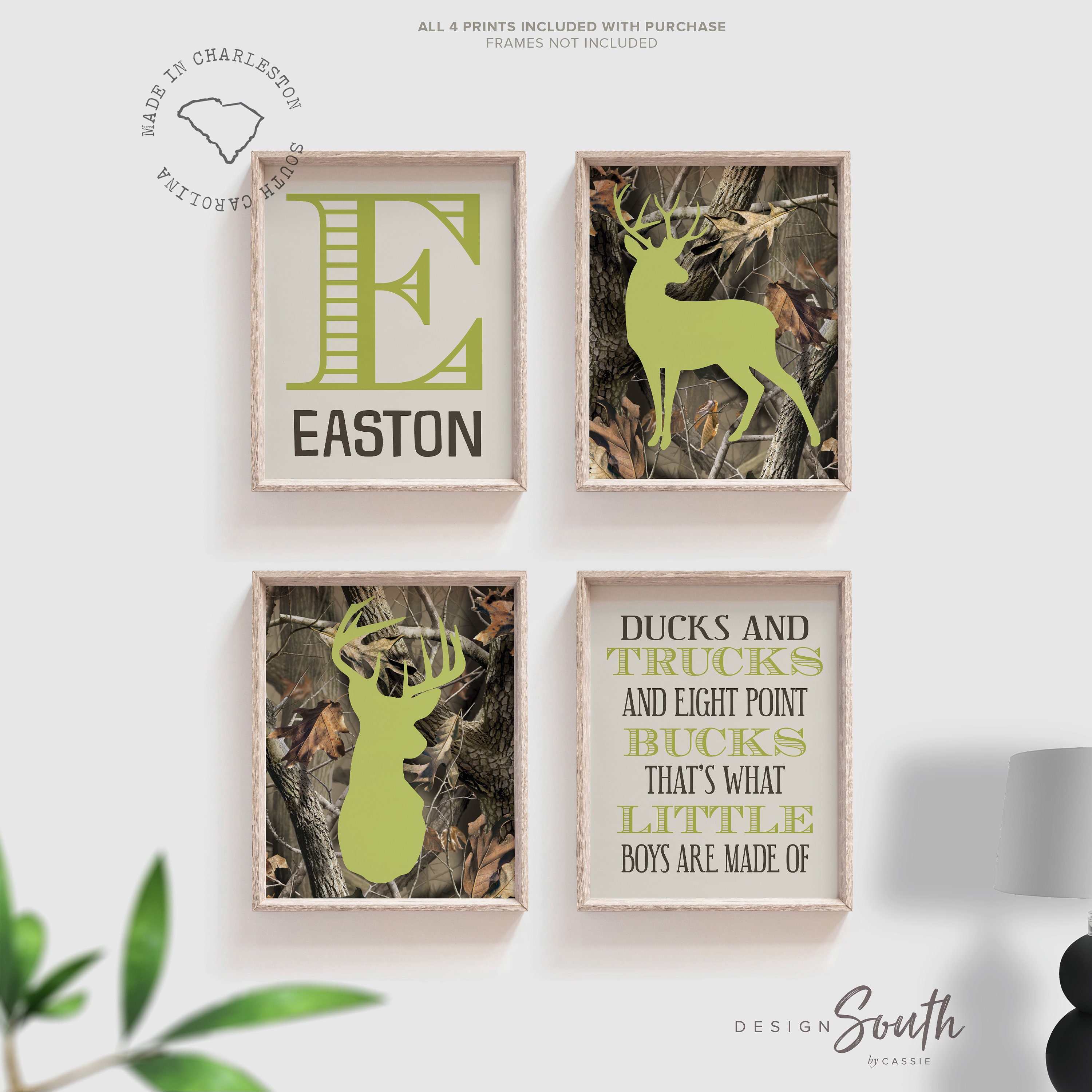 Camo Nursery Decor Boys Nursery Decor Buck Deer Nursery Art Etsy