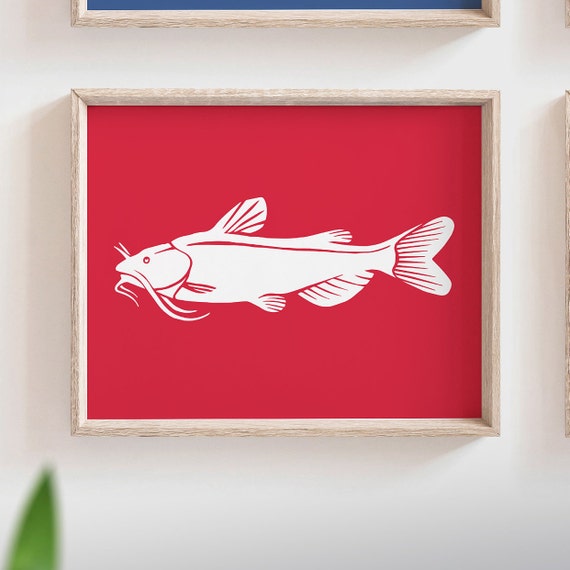 Boys Fishing Bedroom Wall Art Fish Decor For Boys Boys Fishing Theme Fish Prints Baby Boy Fisherman Fish Nursery Art Boys Fish Decor