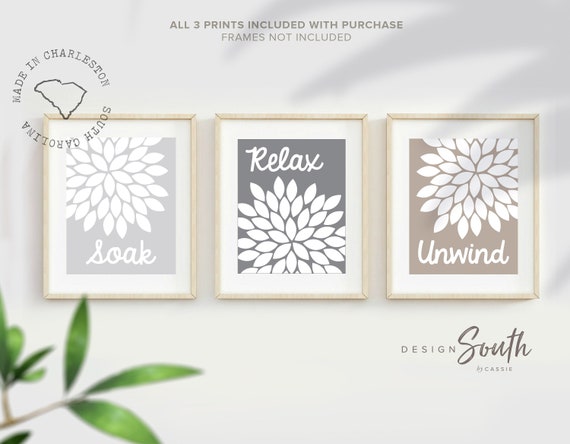 Neutral Bathroom Decor Spa Wall Art Uni Guest Ideas Soothing Pictures For