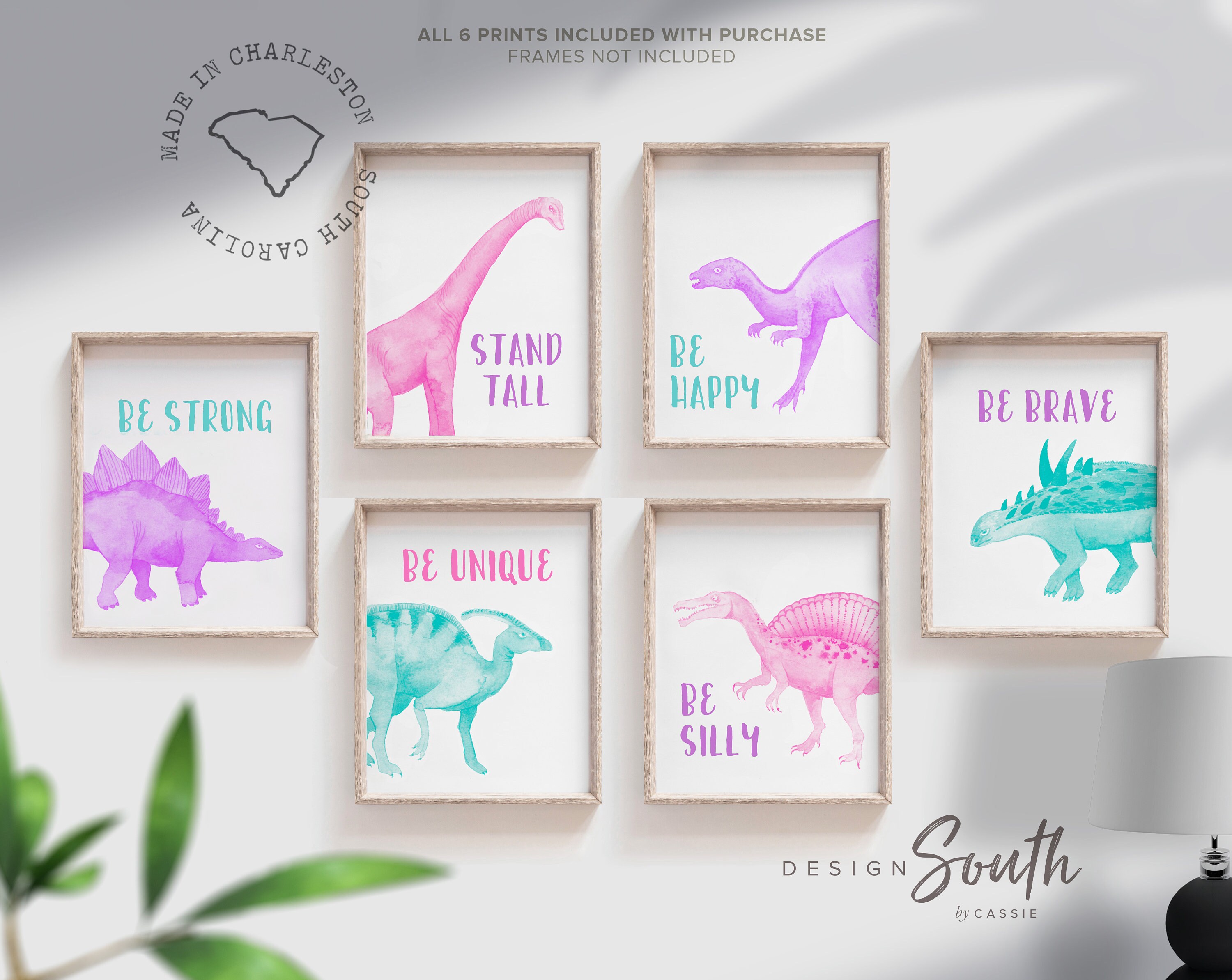 Girls Room Decor Girls Nursery Wall Art Allosaurus  Digital Download. Playroom Art Dinosaur Floral Letter Printable Girl Dinosaur