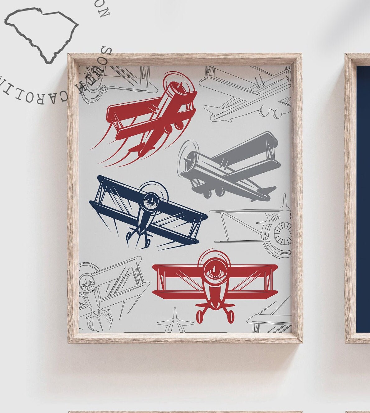 let your dreams take flight boys nursery decor boys Vintage airplanes ...