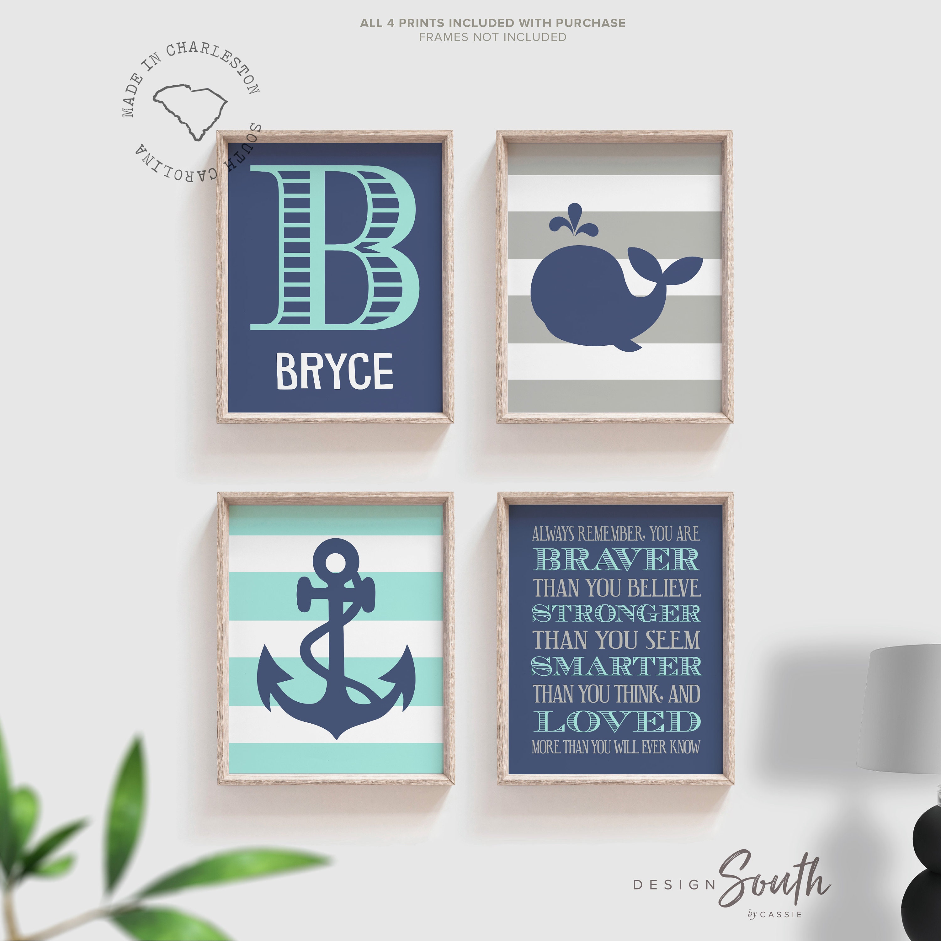 Boys Nautical Wall Art Boys Nautical Nursery Decor Nautical Nursery Gray Navy And Aqua Baby Boy Nautical Aqua And Navy Nautical Nursery Art Collectibles Digital Prints Tripod Ee