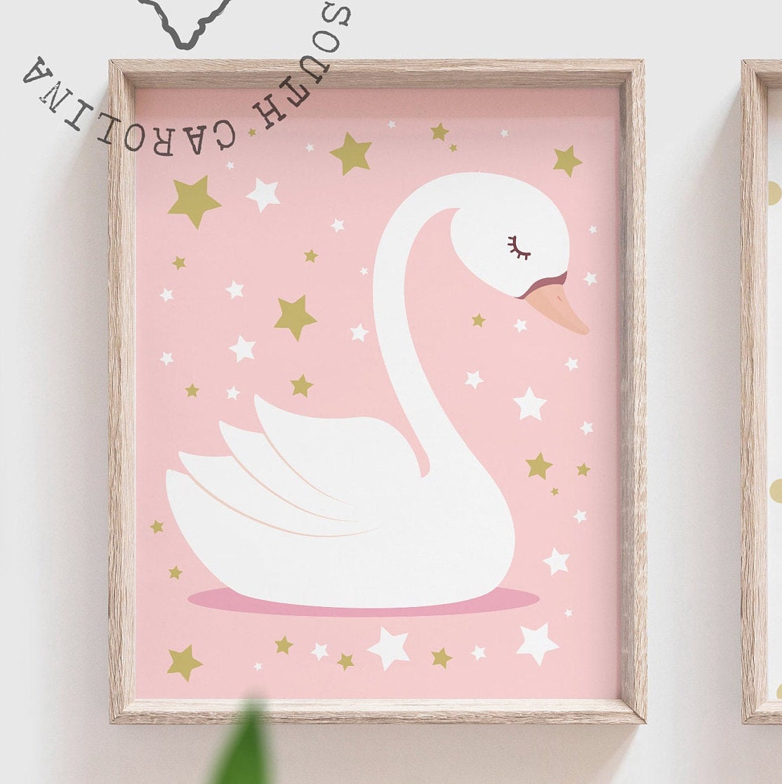 Pink gold nursery blush nursery wall art pink nursery Etsy