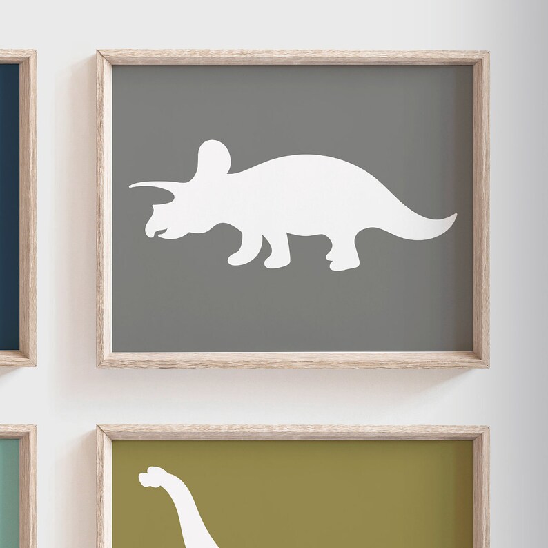 Boys dinosaur bedroom wall art dinosaur decor for boys boys Etsy