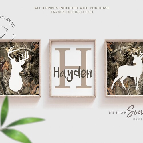 Antler Wall Decal Personalized Hunting Nursery Decor Hunting Etsy