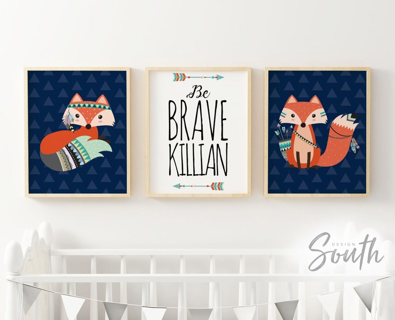 fox nursery wall decor