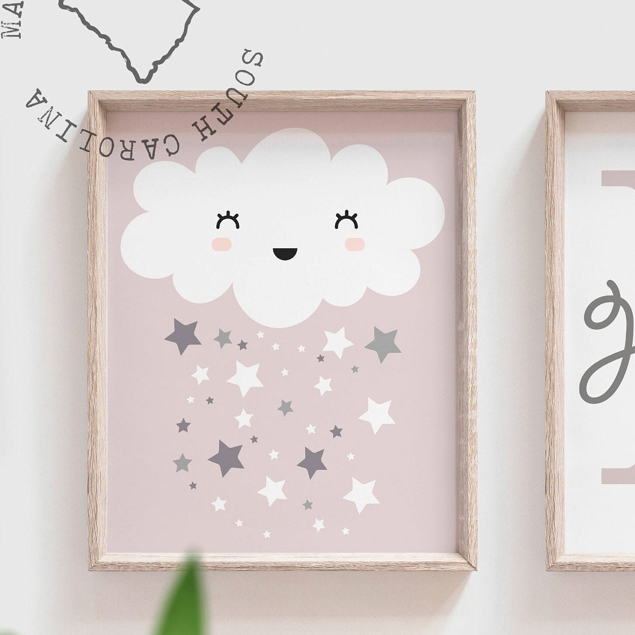 Mauve nursery decor, mauve nursery art, mauve girls room ...