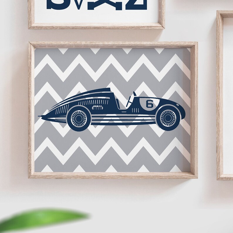 Boys racing nursery boys race car nursery baby race car Etsy