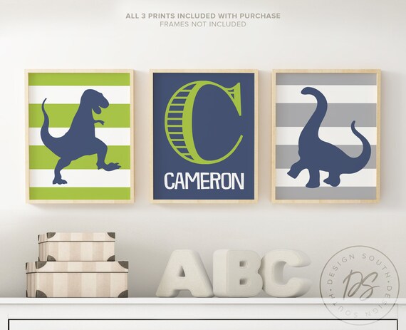 Lime Dinosaur Dinosaur Bedroom Wall Art Dinosaur Decor For Boys Dinosaur Theme Dinosaur Print Baby Boy Dinosaurs Dinosaur Nursery Art