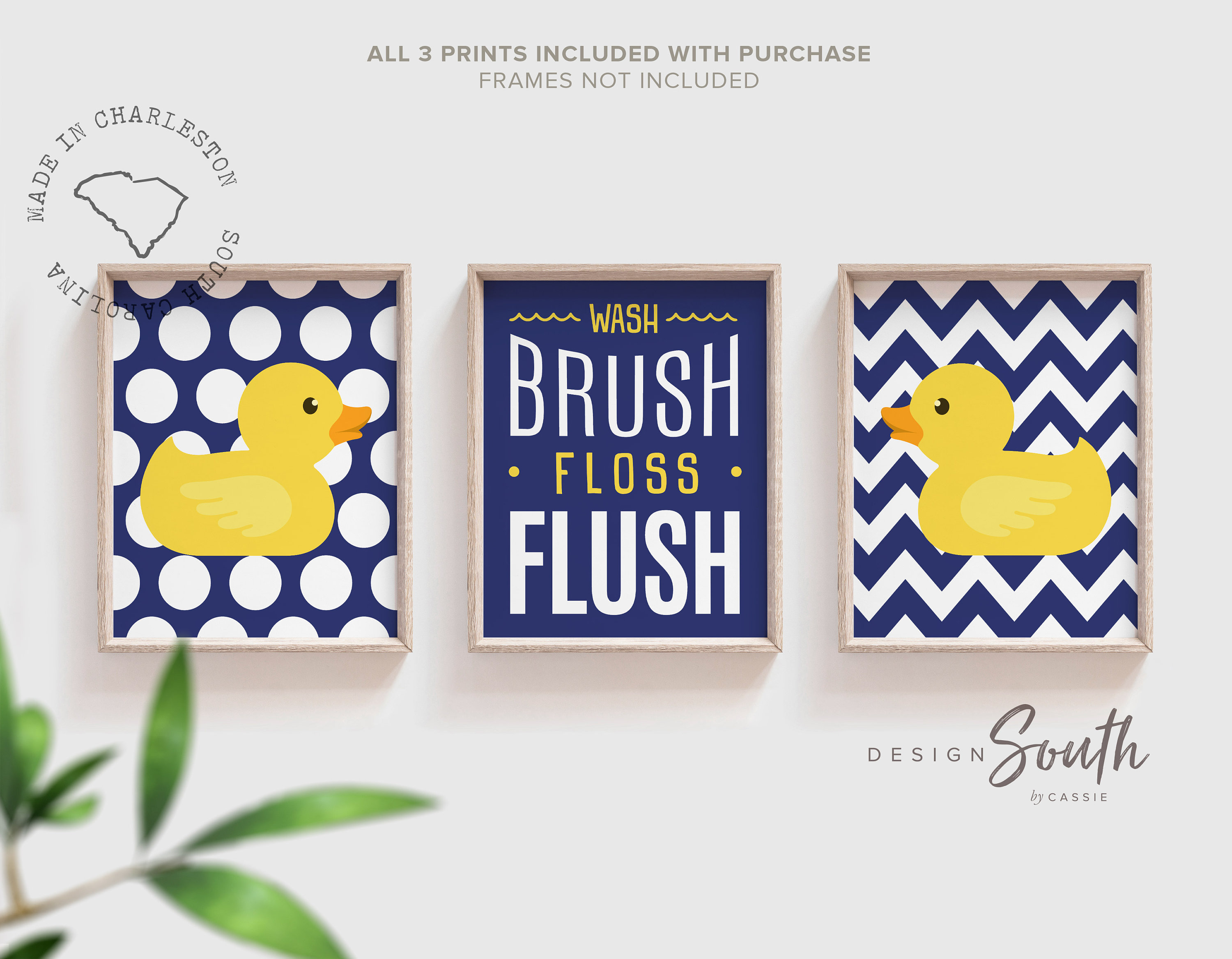 NS338 Rubber Duckie Bathroom Art Duck Art Rubber Duck Bath Art Duck