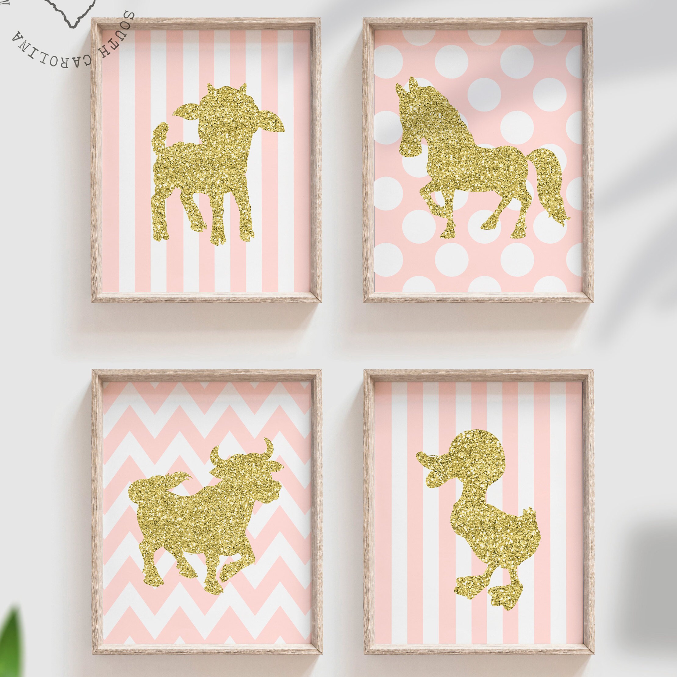 Farm nursery decor, farm animals baby girl nursery, baby farm ...