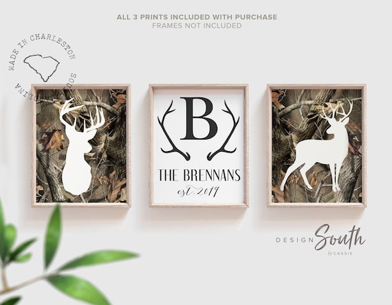 Rustic Hunting Home Decor Camouflage Buck Deer Family - Deer Hunting Home Decor Rustic Hunting Home Decor Camouflage Buck Deer Family - Deer Hunting Home Decor