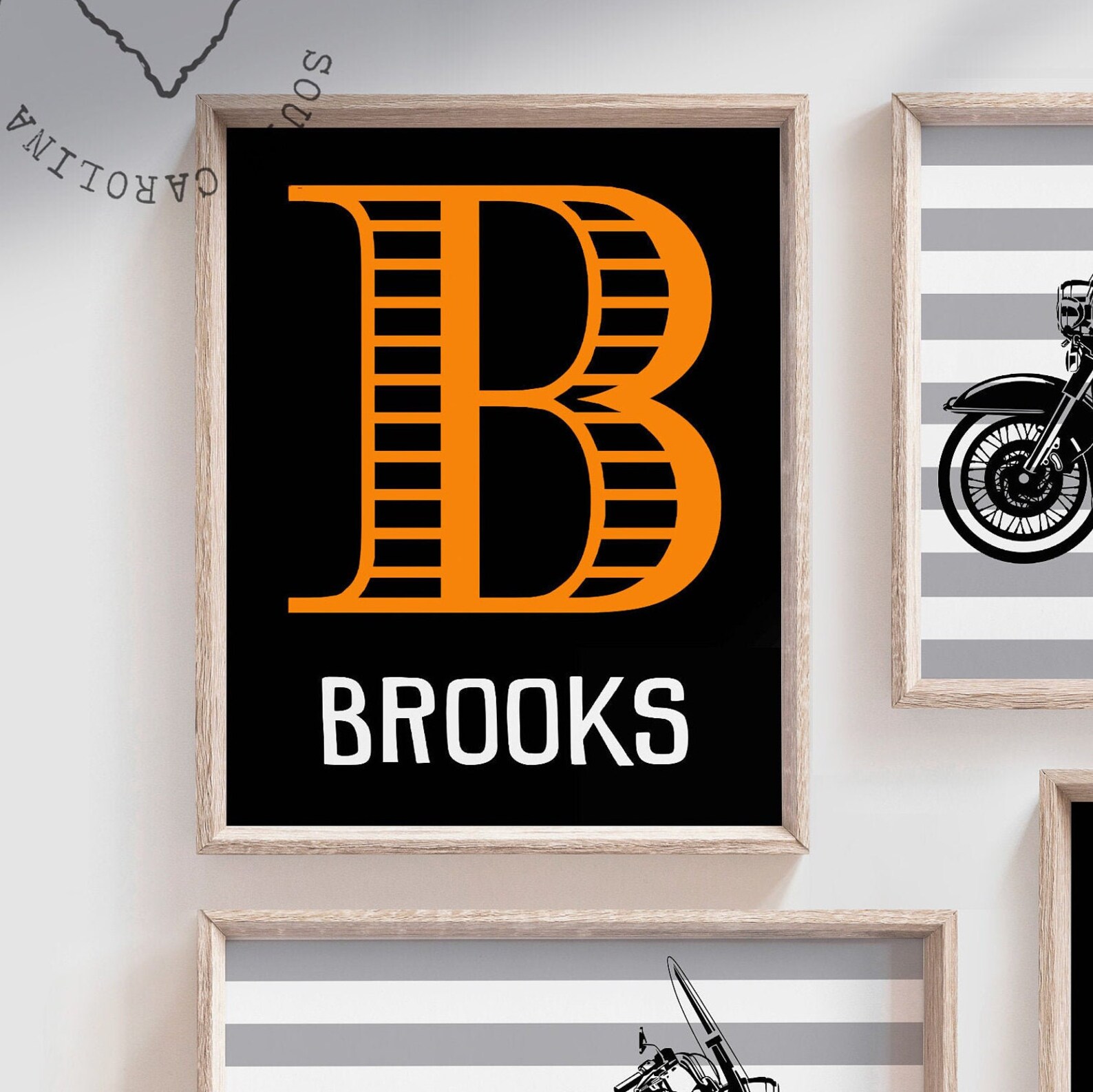 Harley Davidson Nursery Theme Gift Boys Name Motorcycle Theme Etsy