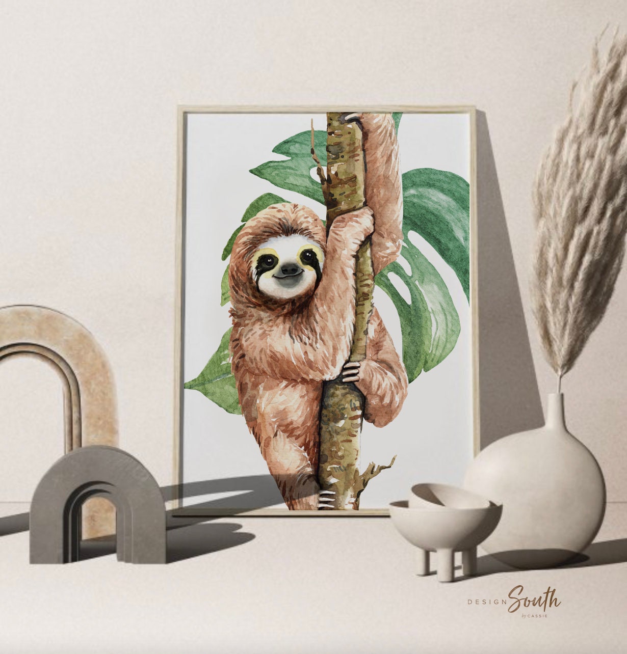 Ensemble Dart Mural Paresseux Enfants Accrochant Paresseux | Etsy Canada