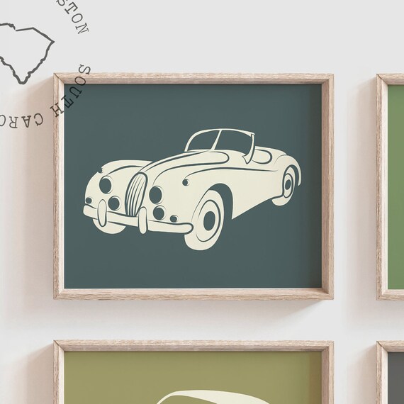 Vintage Car And Truck Decor Vintage Nursery Decor Boys Etsy