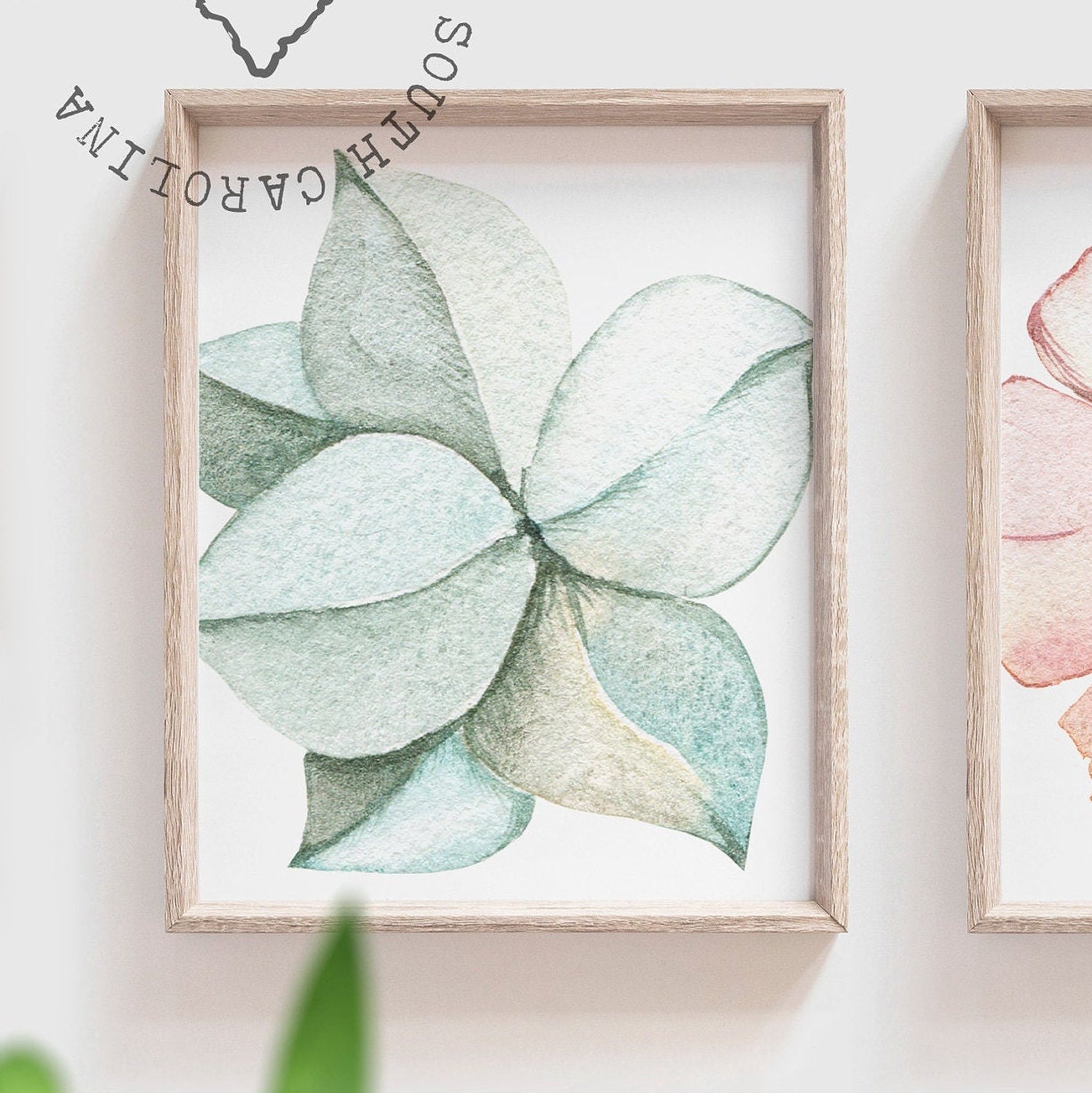 Bathroom wall decor, flower art for bathroom, adult bathroom decor