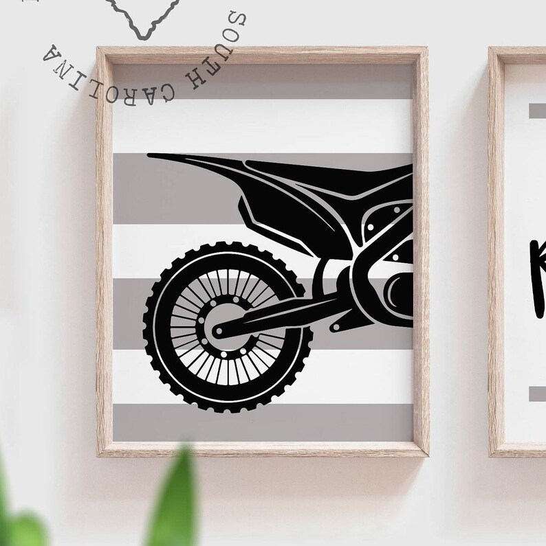 Dirt Bike Room Decorating Ideas Customized Name Motocross Etsy
