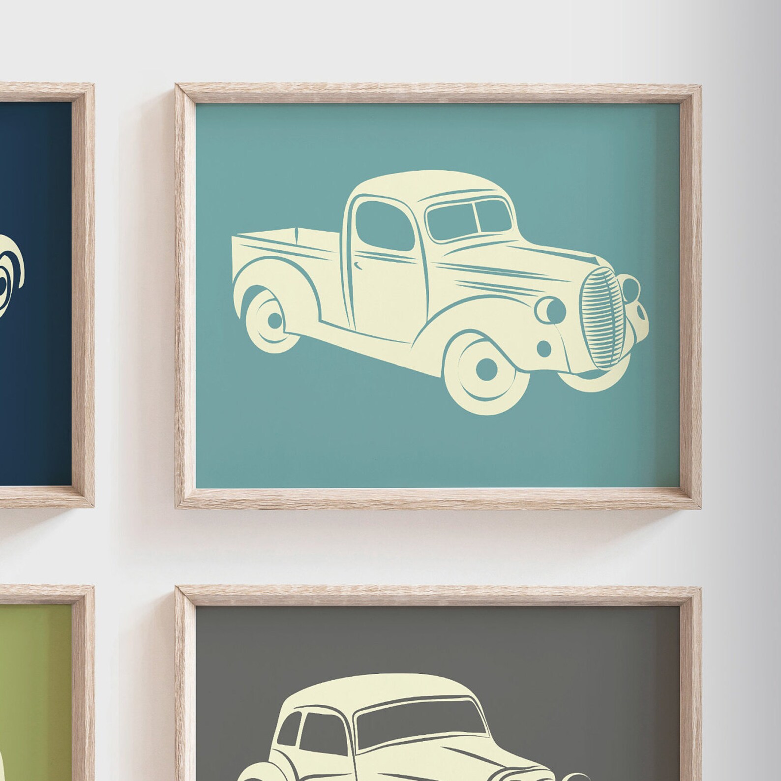 Vintage car and truck decor vintage nursery decor car Etsy