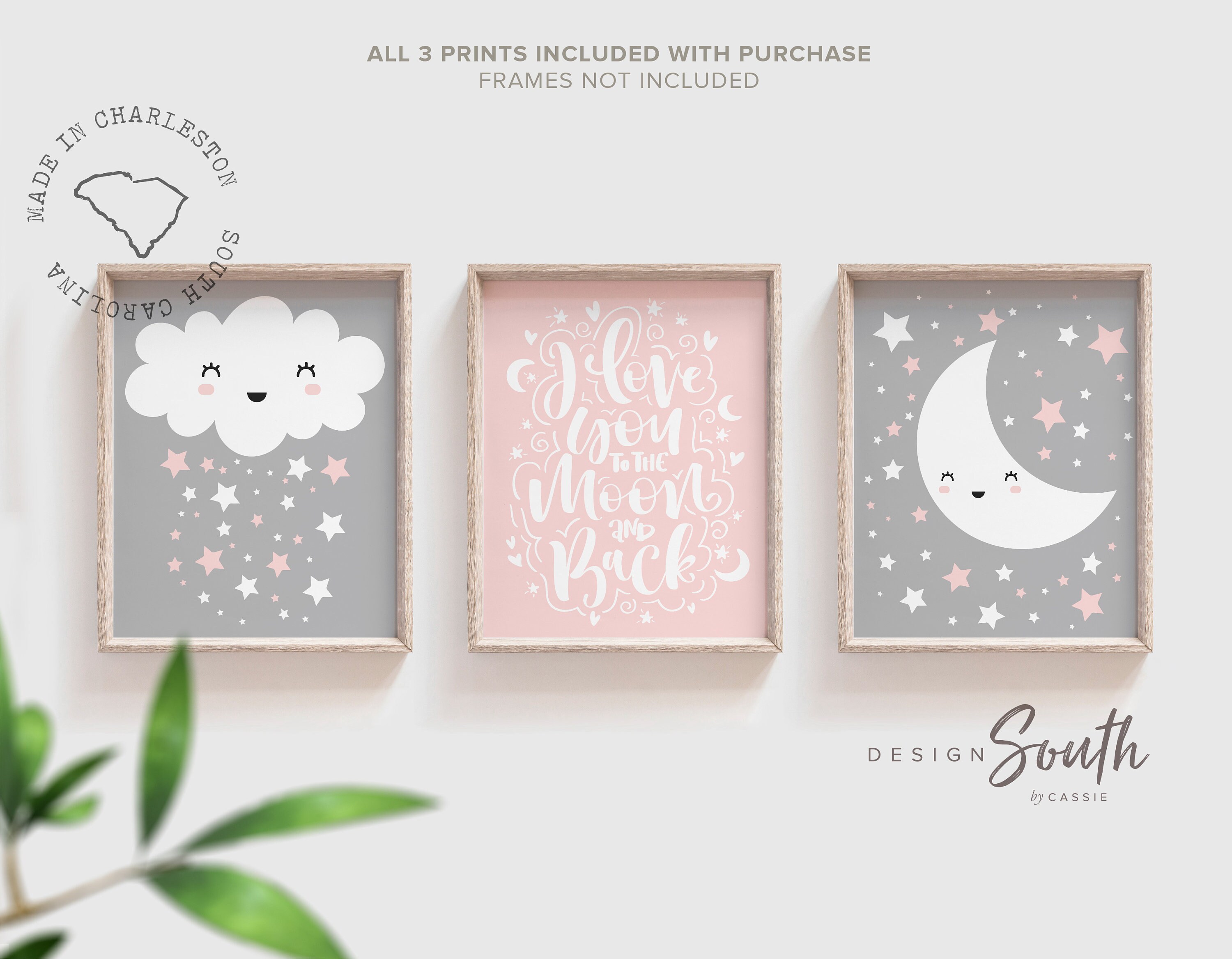 cloud and moon nursery decor