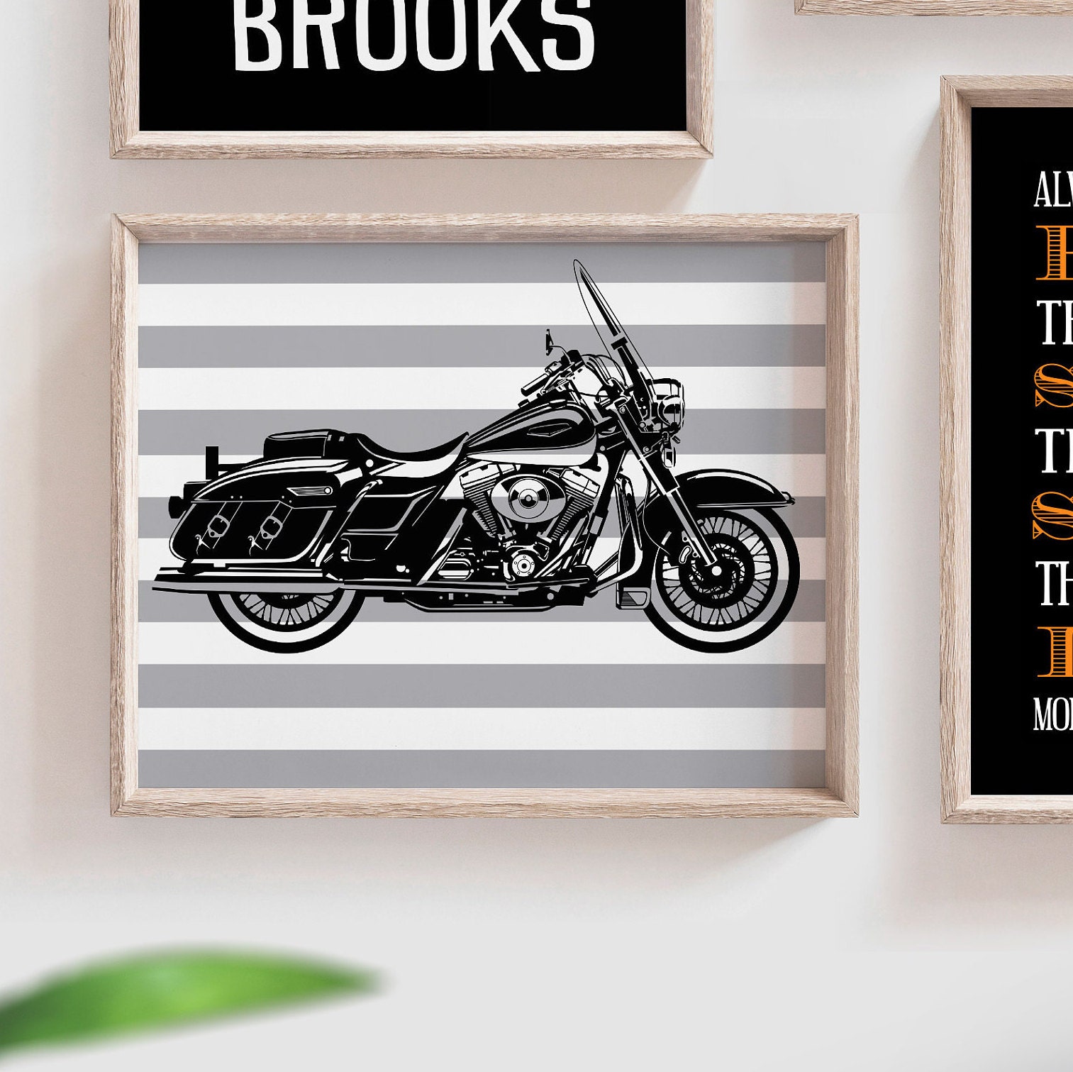 Harley Davidson Nursery Theme Gift Boys Name Motorcycle Theme Etsy