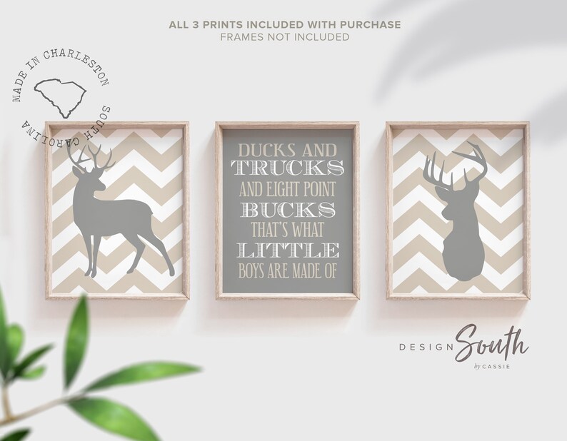 Buck Nursery Decor Deer Nursery Art Quote for Boys What Etsy