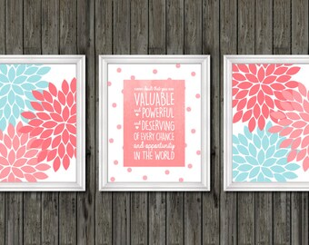 Hillary Clinton quote, Hillary quote art, typography art print, Hillary quote art print, never doubt that you are valuable and powerful