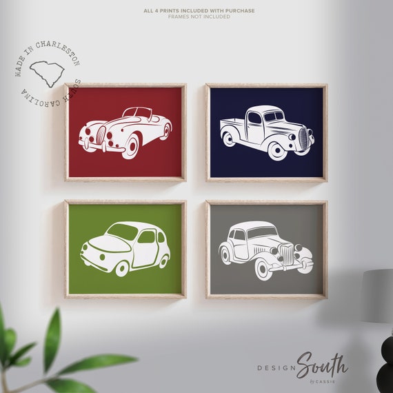 vintage car decor for nursery