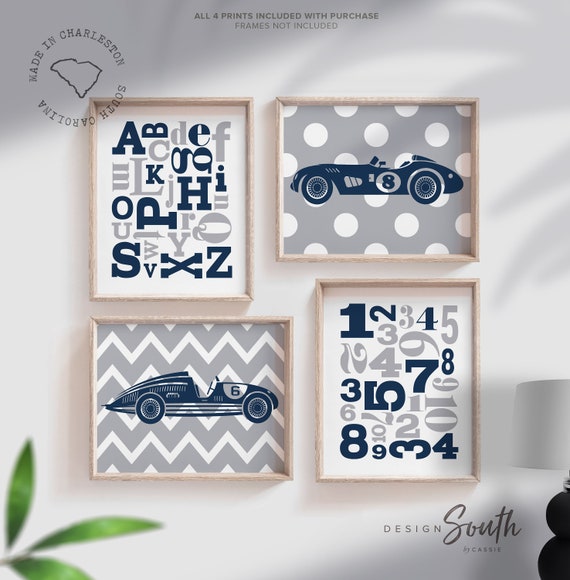 baby boy race car nursery