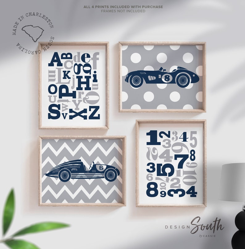 Boys racing nursery boys race car nursery baby race car Etsy