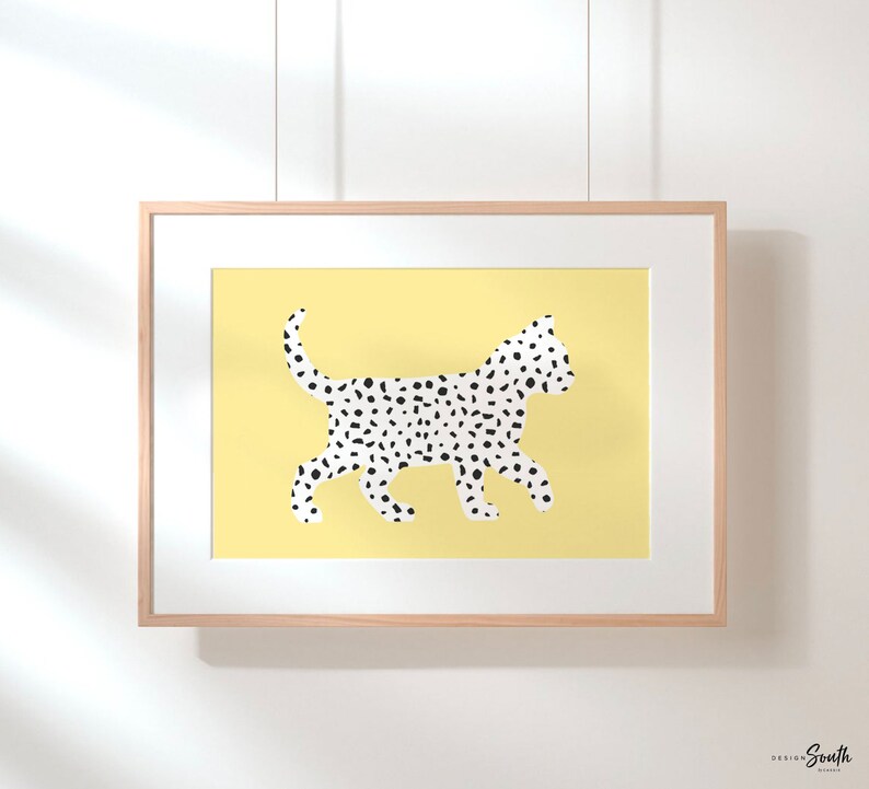 Kitten Art Kitten Wall Decor Kitty Cat Girl Bedroom Cat Etsy