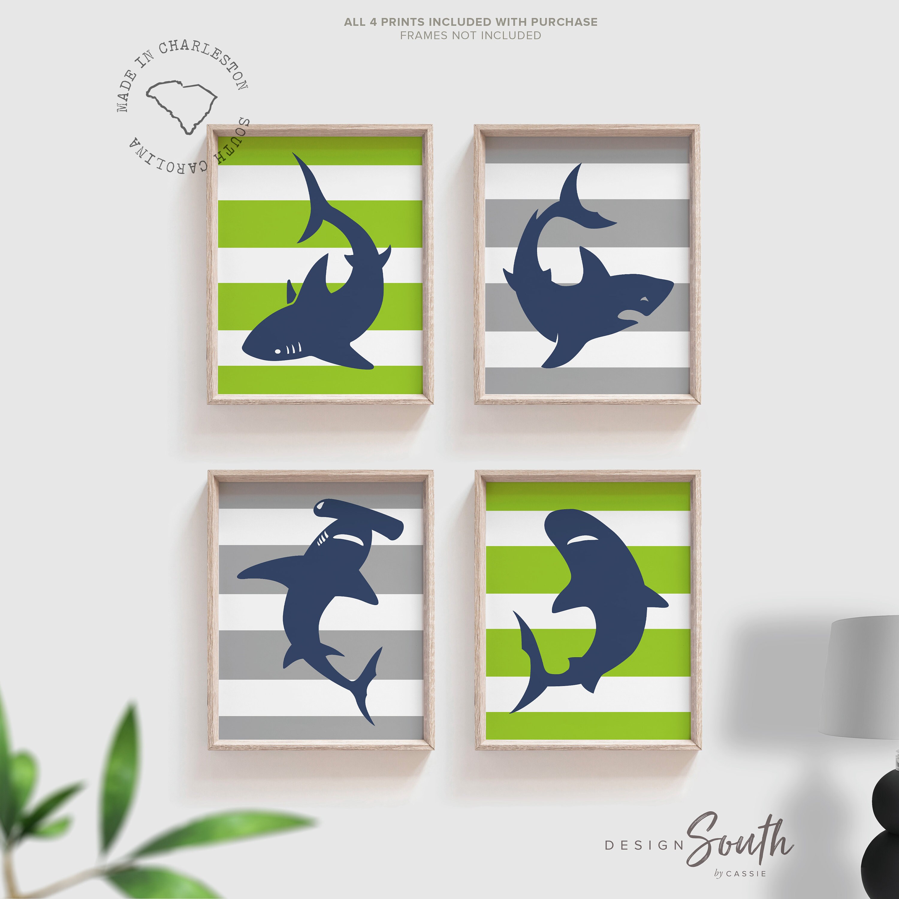 Shark Wall Art Shark Decor Shark Art Room Decor Shark Nursery