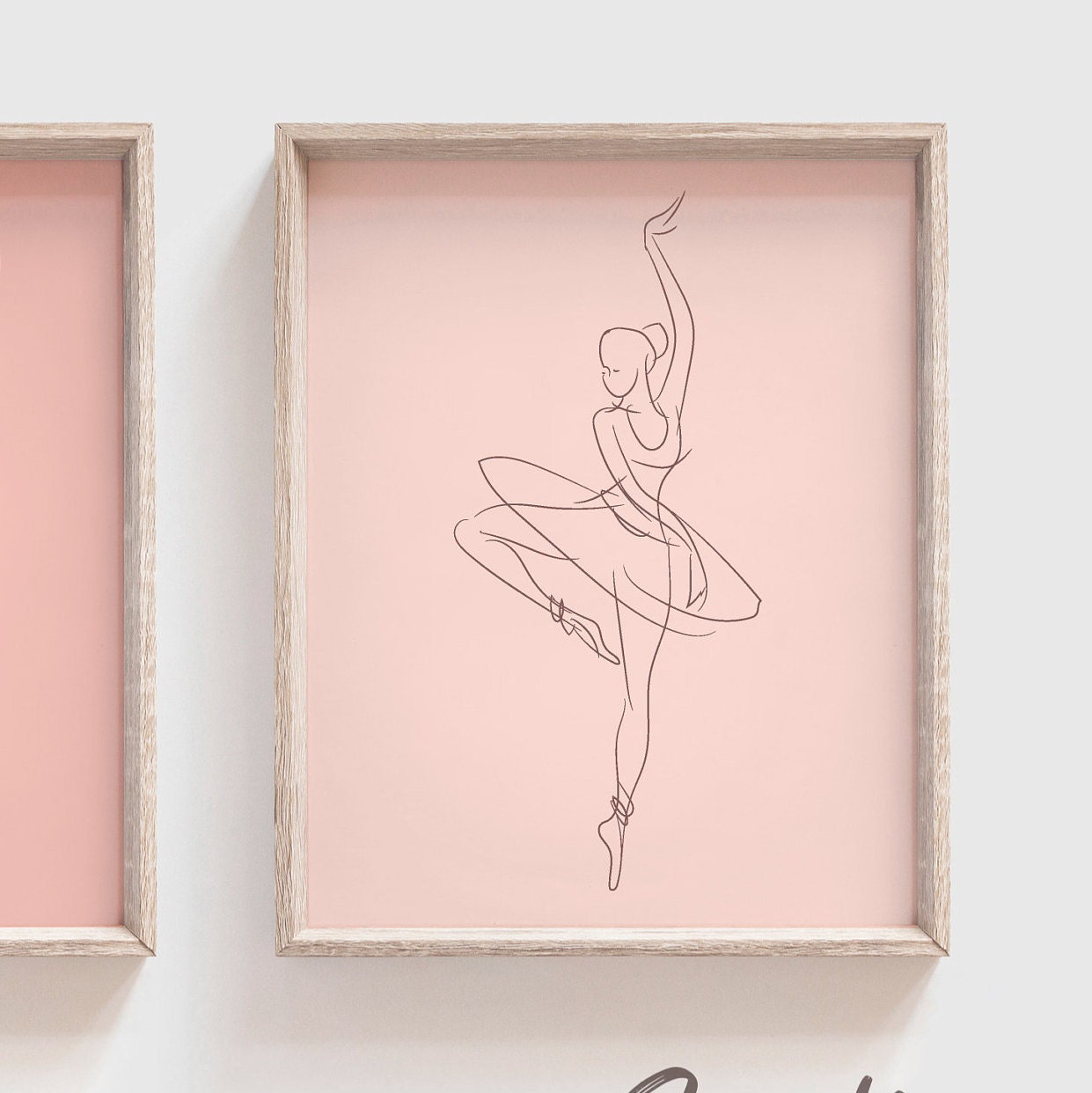 Ballerina art set modern dance wall art dance ballet home Etsy