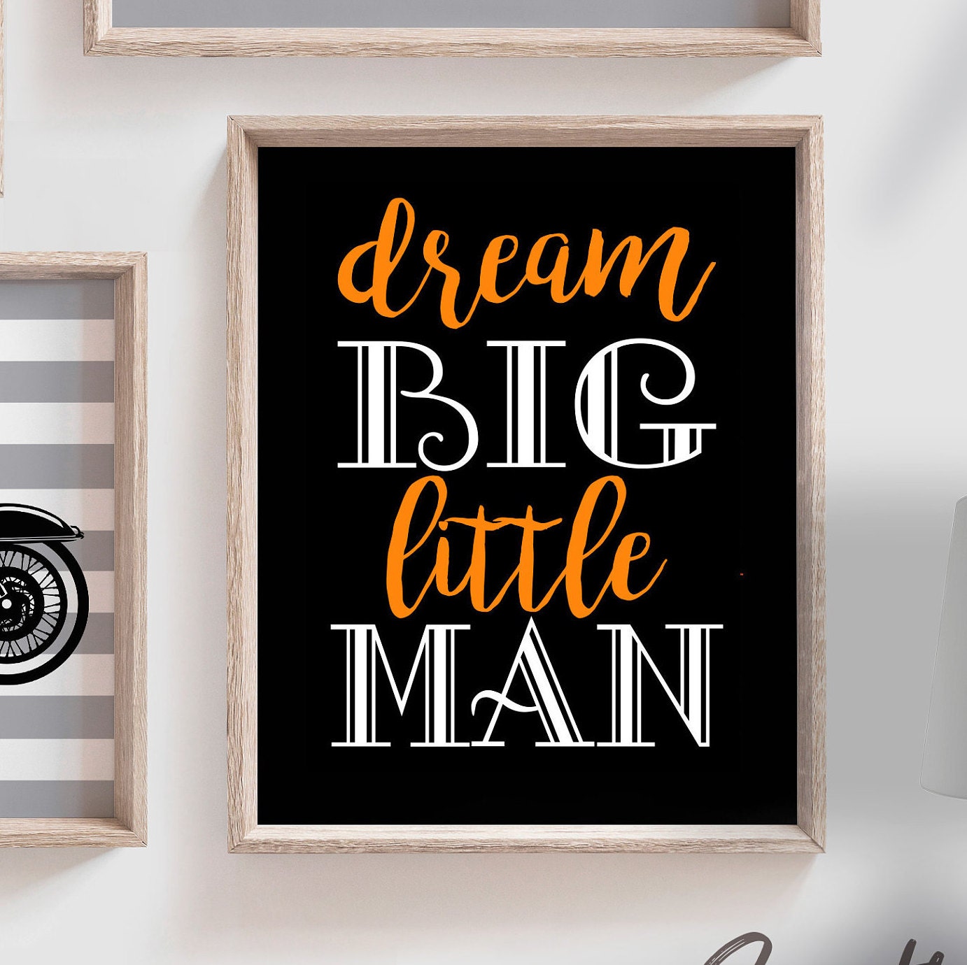 Harley Davidson Nursery Theme Gift Boys Name Motorcycle Theme Etsy