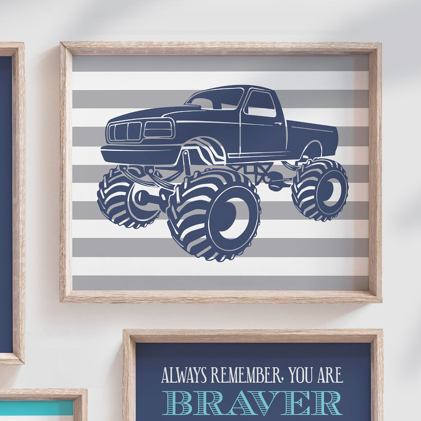 Personalized Monster Truck Monster Truck Bedroom Decor | Etsy