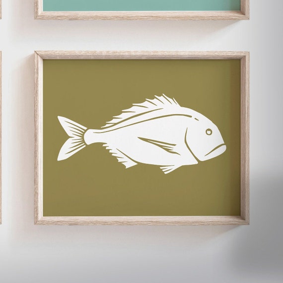 Boys Fishing Bedroom Wall Art Fish Decor For Boys Boys Fishing Theme Fish Prints Baby Boy Fisherman Fish Nursery Art Boys Fish Decor